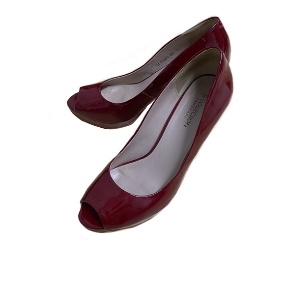 Red leather heels - Picture 2 of 3